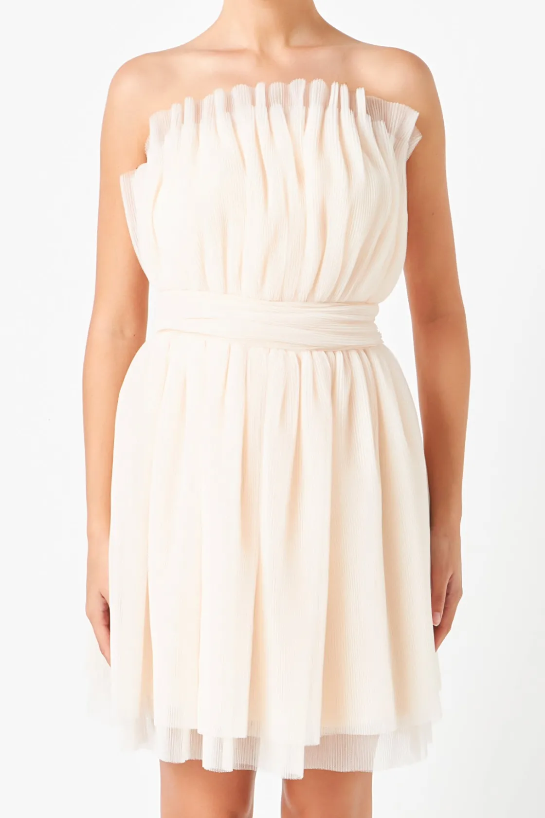 endless_rose__strapless_m_10.webp ENDLESS ROSE Tops*- Strapless Mini Tulle Dress
