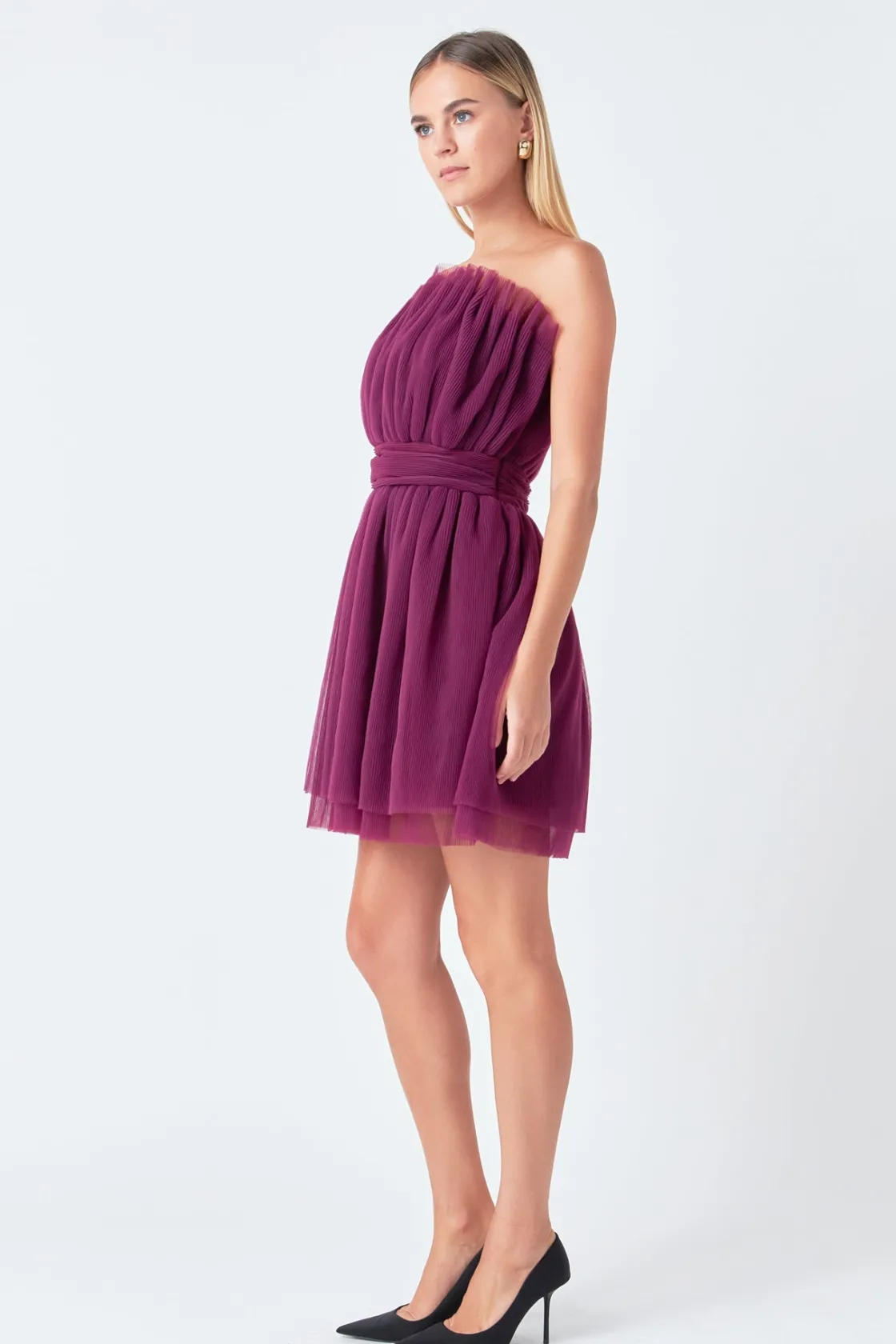 endless_rose__strapless_m_6.webp ENDLESS ROSE Tops*- Strapless Mini Tulle Dress