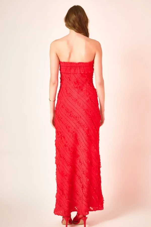 ENDLESS ROSE Tops*- Strapless Ruffled Maxi Dress