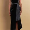 ENDLESS ROSE Tops*- Strapless Velvet Maxi Dress DARKGREY