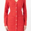 ENDLESS ROSE Tops*- Textured Button Down Dress