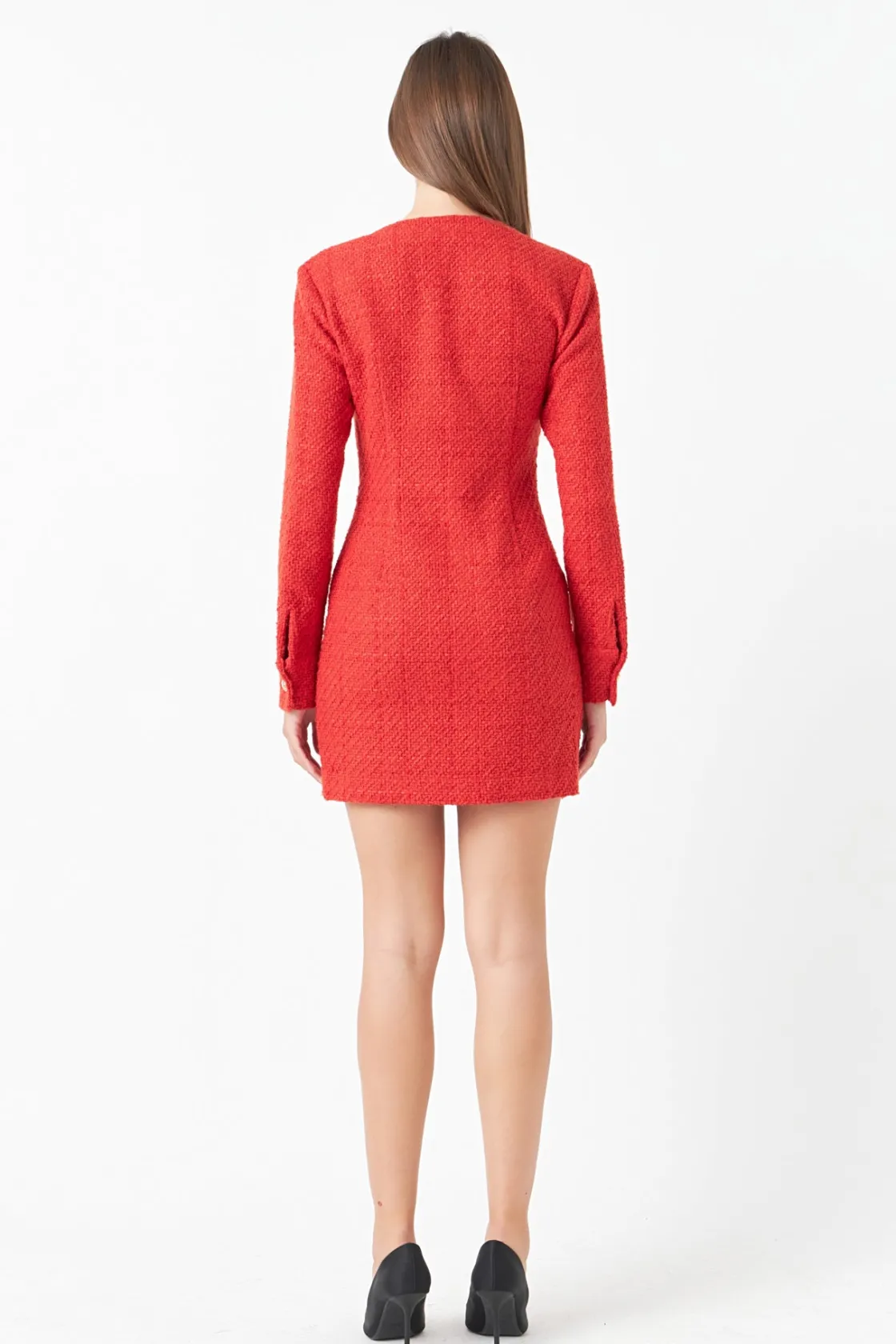 endless_rose__textured_bu_2.webp ENDLESS ROSE Tops*- Textured Button Down Dress