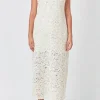 ENDLESS ROSE Tops*- Textured Maxi Dress IVORY