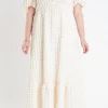 ENDLESS ROSE Tops*- Textured Maxi Dress IVORY