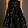 ENDLESS ROSE Tops*- Textured Mini Dress BLACK