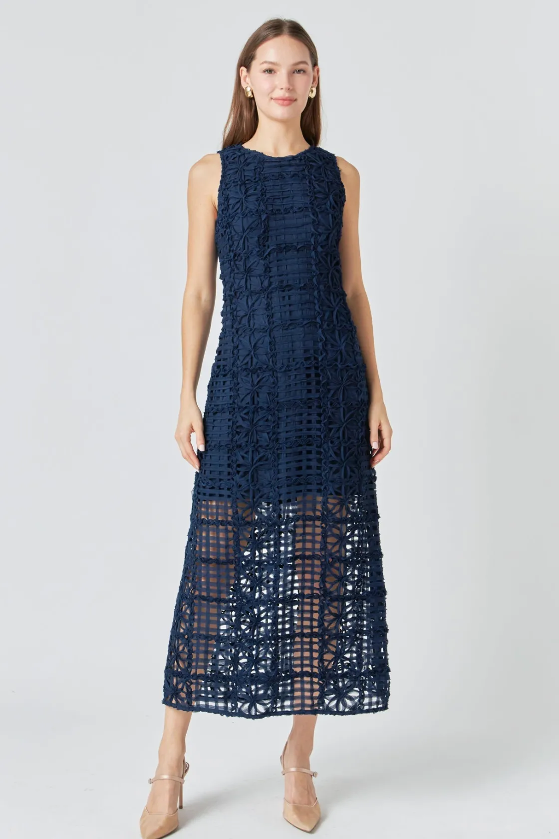 endless_rose__textured_sl_14.webp ENDLESS ROSE Tops*- Textured Sleeveless Maxi Dress