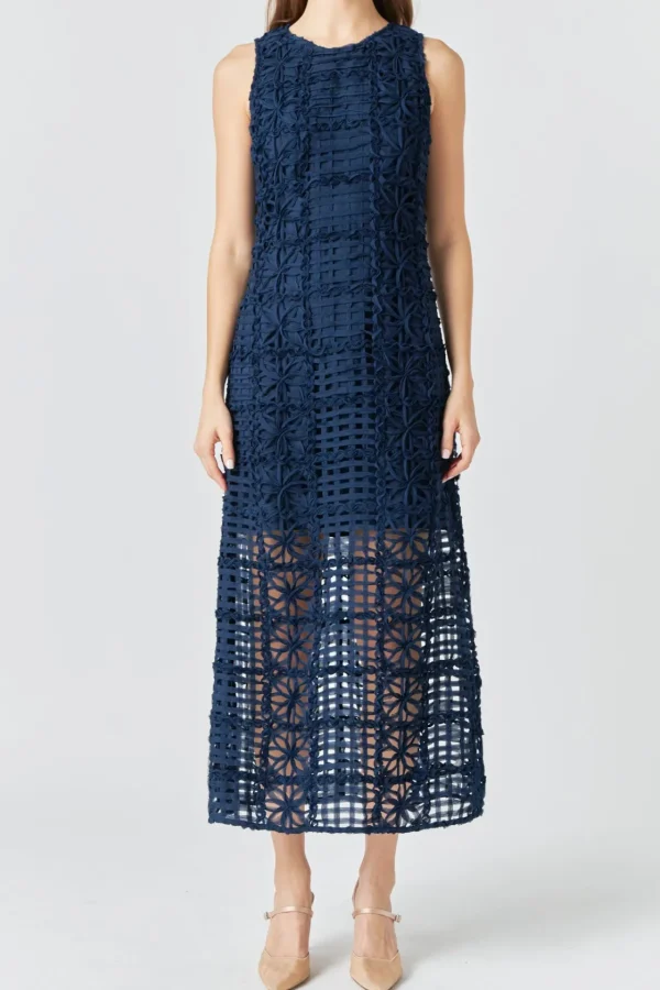 ENDLESS ROSE Tops*- Textured Sleeveless Maxi Dress