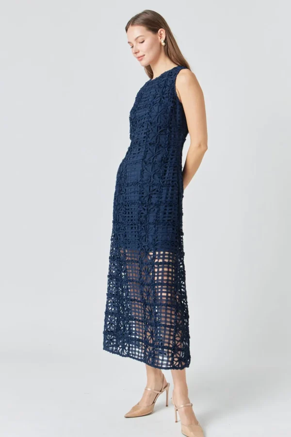 ENDLESS ROSE Tops*- Textured Sleeveless Maxi Dress
