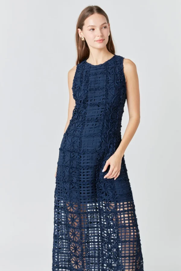 ENDLESS ROSE Tops*- Textured Sleeveless Maxi Dress
