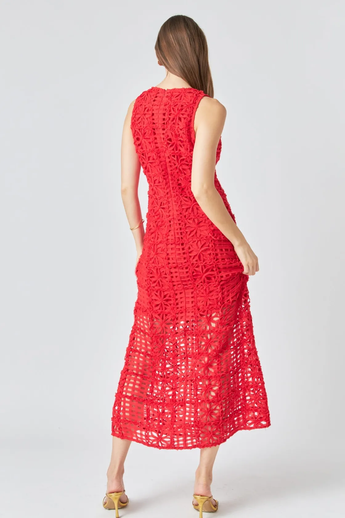 endless_rose__textured_sl_22.webp ENDLESS ROSE Tops*- Textured Sleeveless Maxi Dress