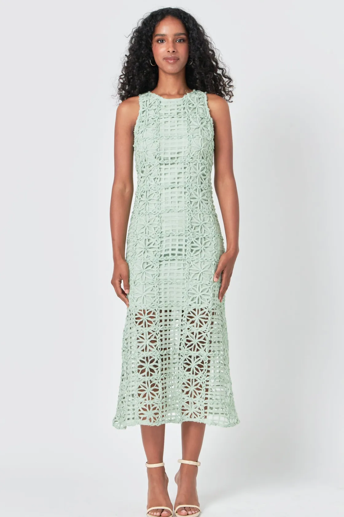 endless_rose__textured_sl_4.webp ENDLESS ROSE Tops*- Textured Sleeveless Maxi Dress