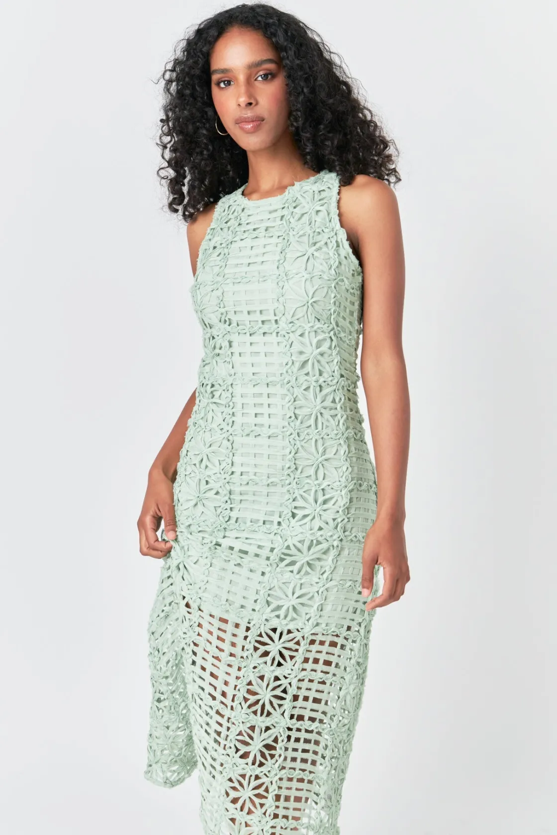 endless_rose__textured_sl_8.webp ENDLESS ROSE Tops*- Textured Sleeveless Maxi Dress