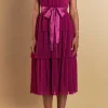 ENDLESS ROSE Tops*- Tulle Tiered Midi Dress