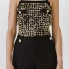 ENDLESS ROSE Tops*- Tweed Tank Top BLACKMULTI
