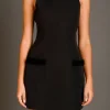 ENDLESS ROSE Tops*- Velvet Bow Mini Dress