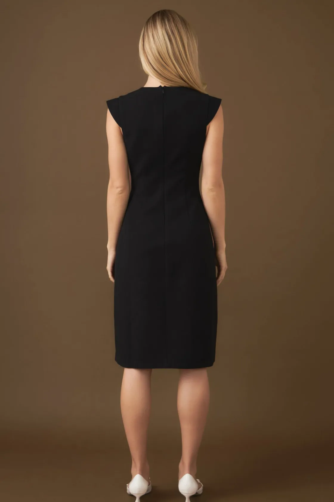 endless_rose__voluminous__2.webp ENDLESS ROSE Tops*- Voluminous Cap Sleeve Midi Dress BLACK