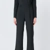 ENDLESS ROSE Tops | One Pieces*- WIde Leg Jumpsuit BLACK
