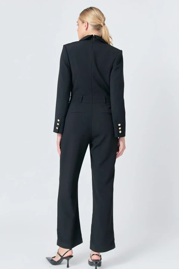 ENDLESS ROSE Tops | One Pieces*- WIde Leg Jumpsuit BLACK