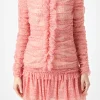 ENDLESS ROSE Tops*-Floral Tulle Long Sleeve Top REDMULTI
