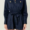 ENGLISH FACTORY Tops | One Pieces*- Big Pocket Jumpsuit NAVY