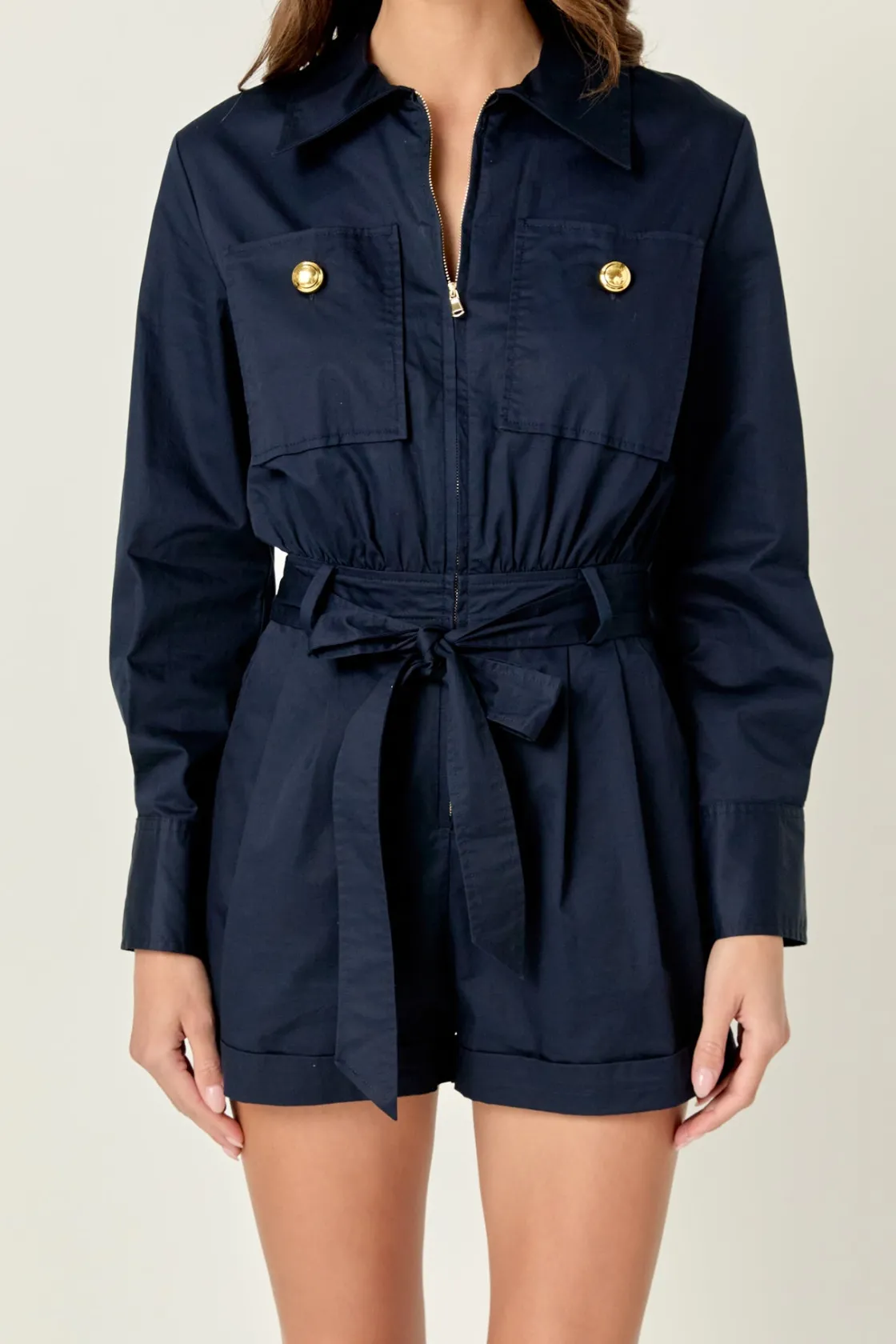 english_factory__big_pock_0.webp ENGLISH FACTORY Tops | One Pieces*- Big Pocket Jumpsuit NAVY