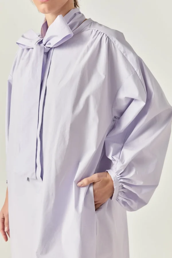 ENGLISH FACTORY Tops*- Billow Belted Mini Dress