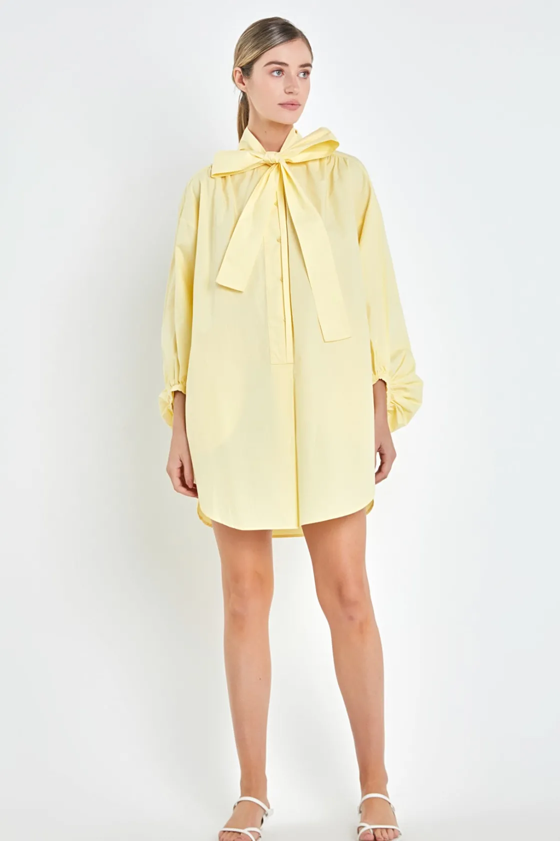 english_factory__billow_b_4.webp ENGLISH FACTORY Tops*- Billow Belted Mini Dress