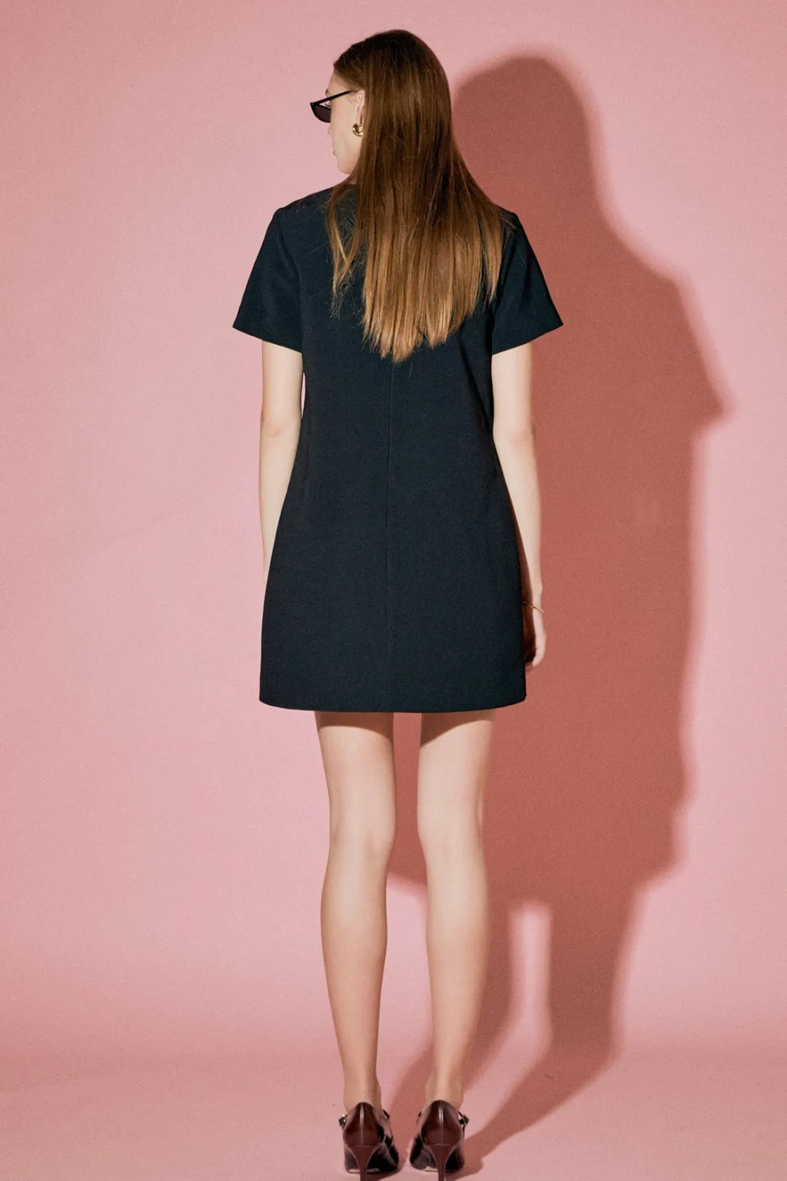 english_factory__bow_deta_2.webp ENGLISH FACTORY Tops*- Bow Detailed Mini Dress BLACK
