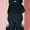ENGLISH FACTORY Tops*- Bow Peplum Top