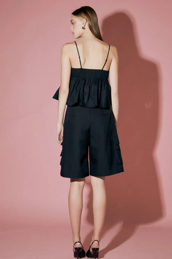 ENGLISH FACTORY Tops*- Bow Peplum Top