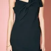 ENGLISH FACTORY Tops*- Bow Sleeveless Mini Dress BLACK