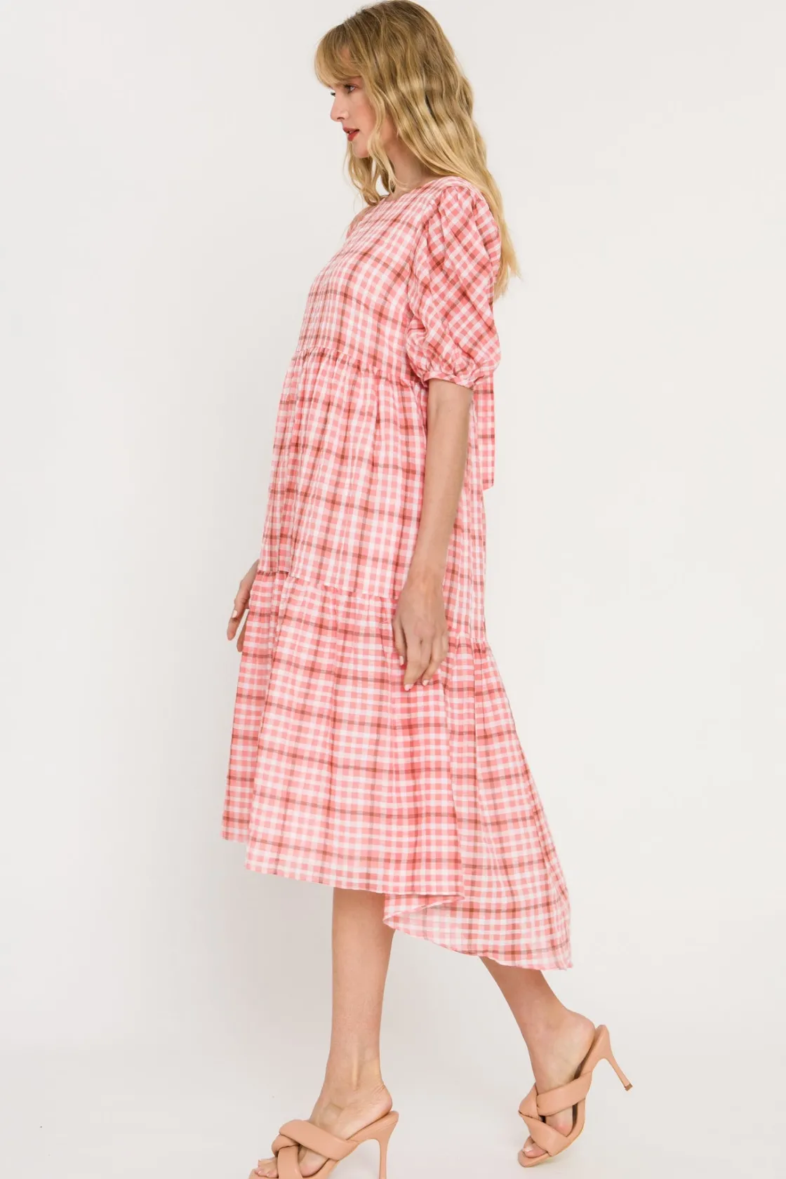english_factory__check_pr_6.webp ENGLISH FACTORY Tops*- Check Print Midi Dress