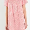 ENGLISH FACTORY Tops*- Check Sequins Mini Dress RED