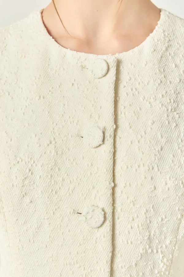 ENGLISH FACTORY Tops*- Chloe Sleeveless Dress OFFWHITE