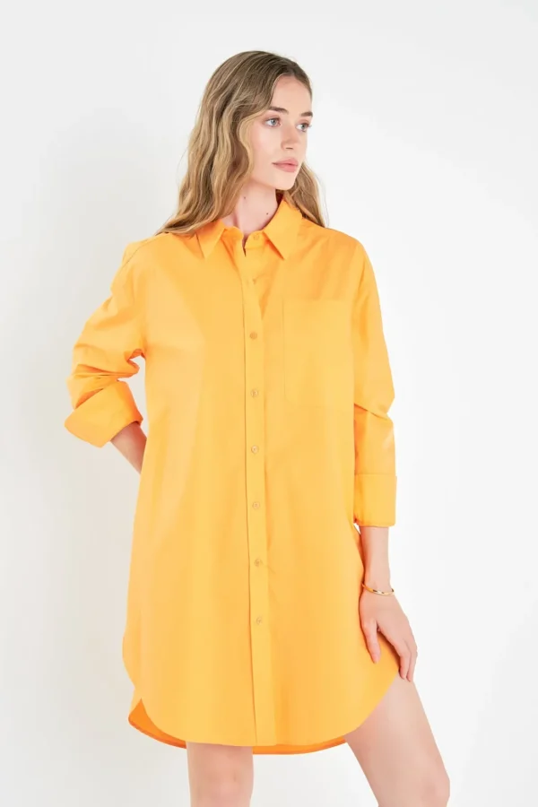 ENGLISH FACTORY Tops*- Classic Collared Dress Shirt