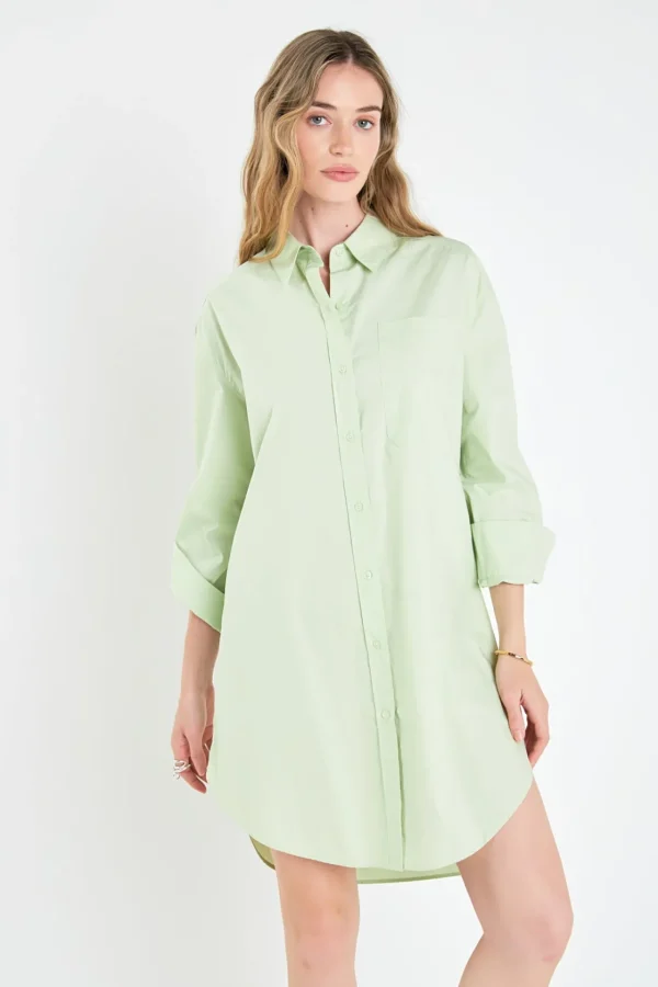 ENGLISH FACTORY Tops*- Classic Collared Dress Shirt