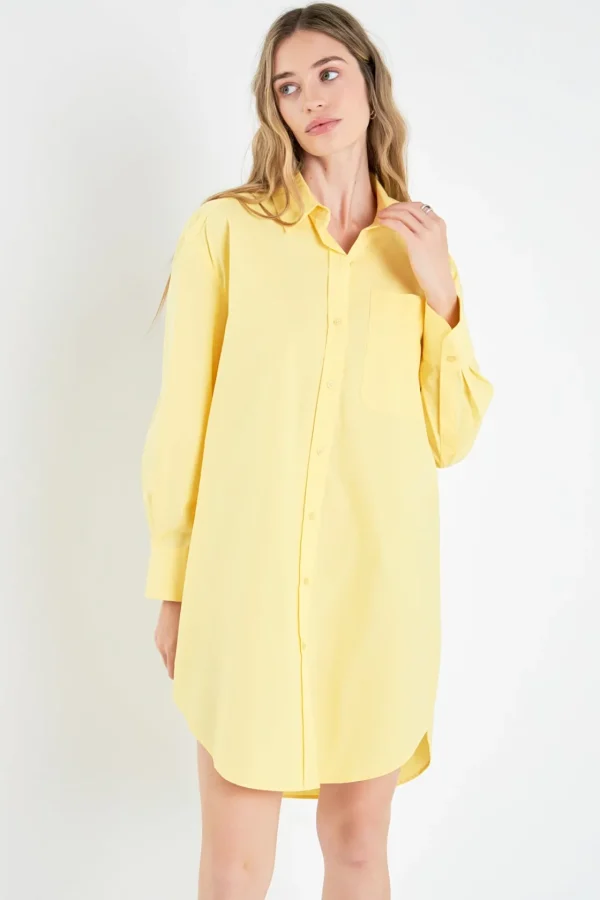 ENGLISH FACTORY Tops*- Classic Collared Dress Shirt