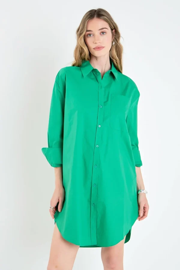 ENGLISH FACTORY Tops*- Classic Collared Dress Shirt