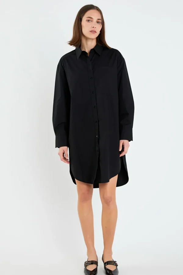 ENGLISH FACTORY Tops*- Classic Collared Dress Shirt