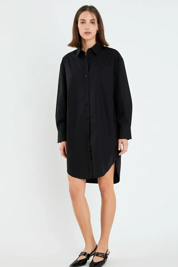ENGLISH FACTORY Tops*- Classic Collared Dress Shirt
