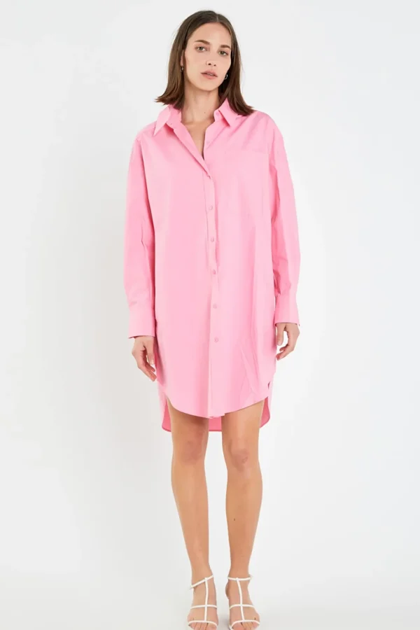 ENGLISH FACTORY Tops*- Classic Collared Dress Shirt