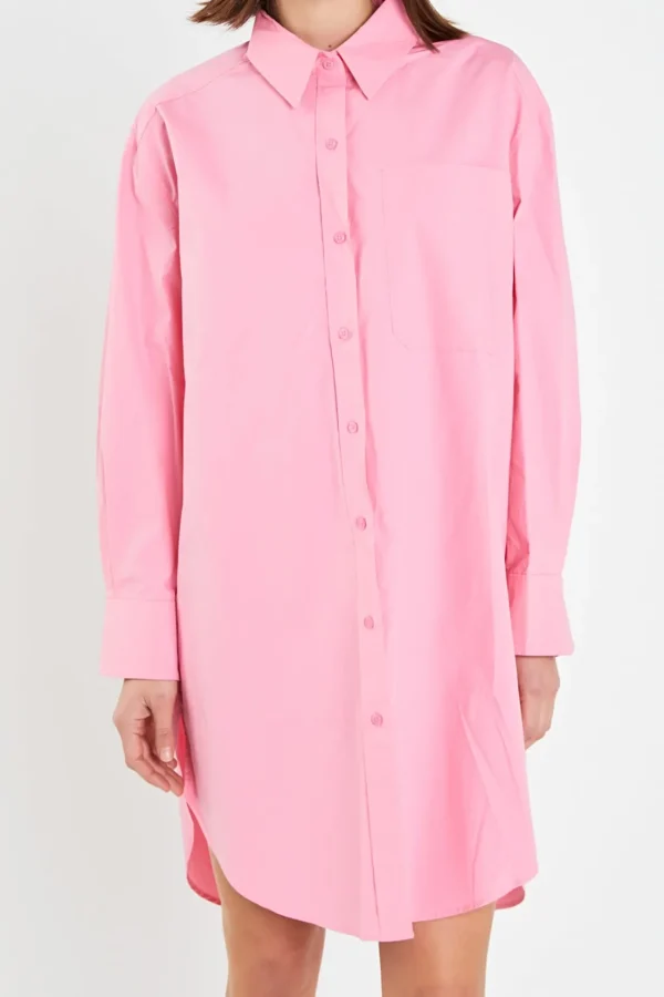 ENGLISH FACTORY Tops*- Classic Collared Dress Shirt