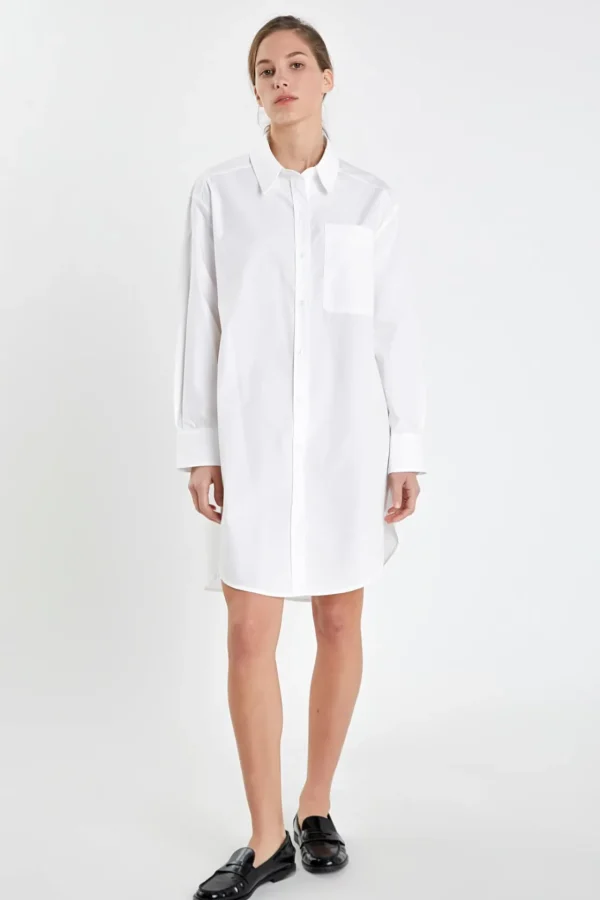 ENGLISH FACTORY Tops*- Classic Collared Dress Shirt