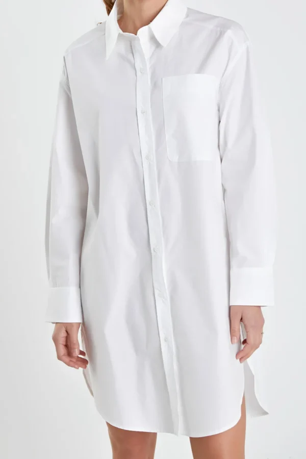 ENGLISH FACTORY Tops*- Classic Collared Dress Shirt