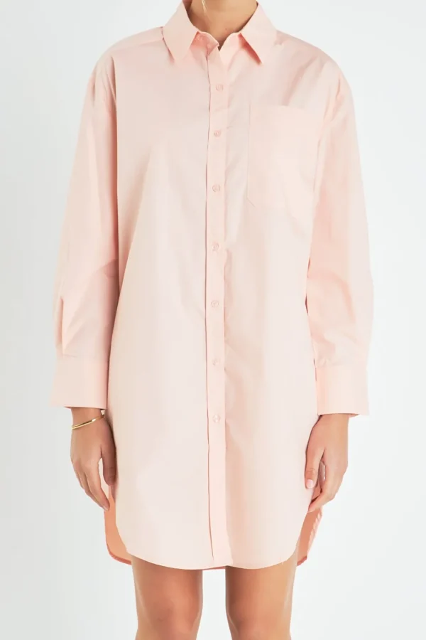 ENGLISH FACTORY Tops*- Classic Collared Dress Shirt