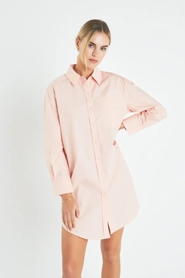 ENGLISH FACTORY Tops*- Classic Collared Dress Shirt