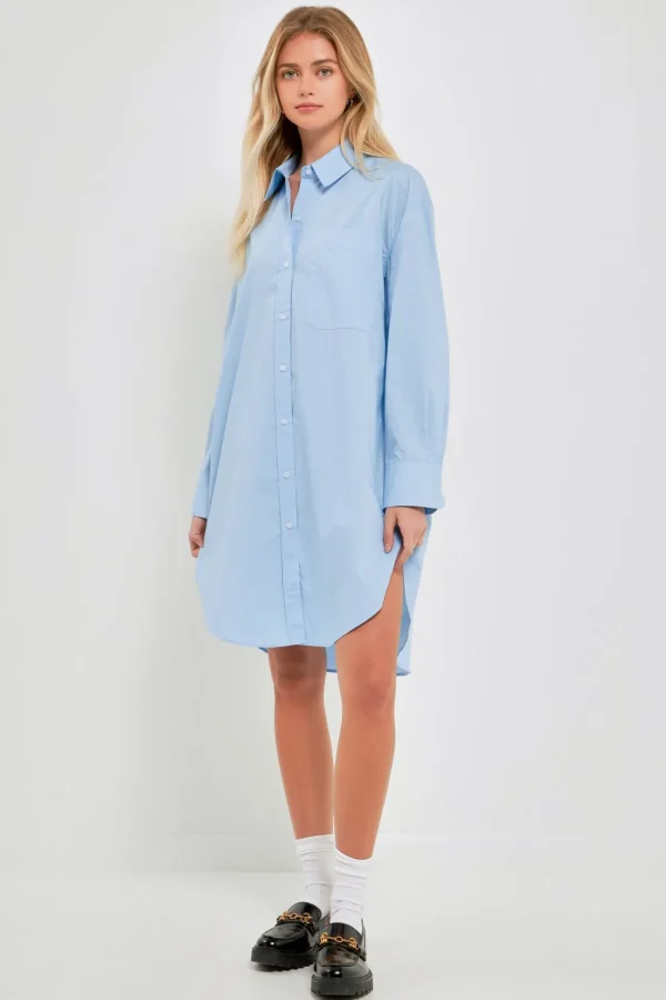 ENGLISH FACTORY Tops*- Classic Collared Dress Shirt
