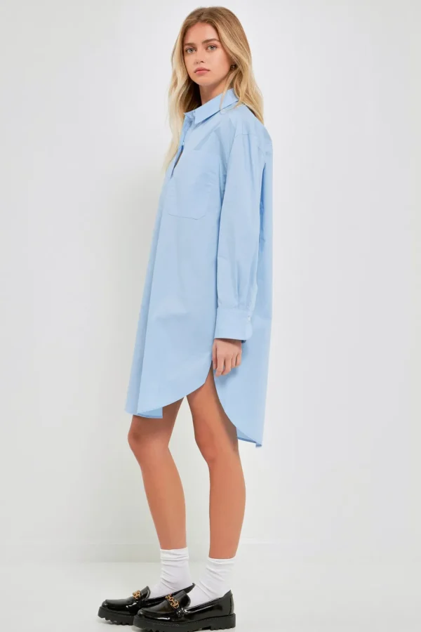 ENGLISH FACTORY Tops*- Classic Collared Dress Shirt