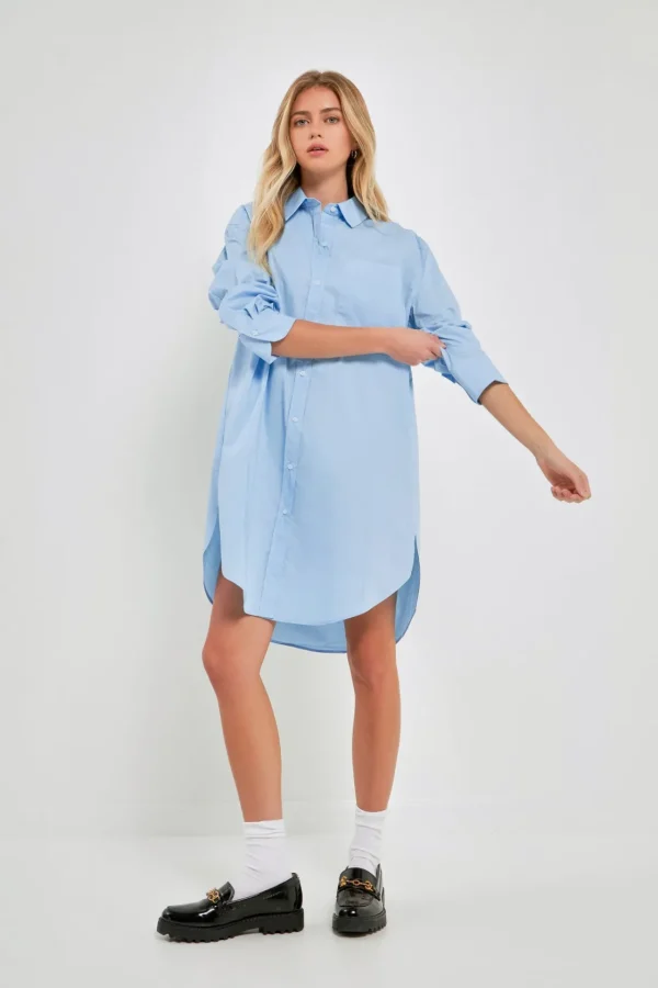 ENGLISH FACTORY Tops*- Classic Collared Dress Shirt
