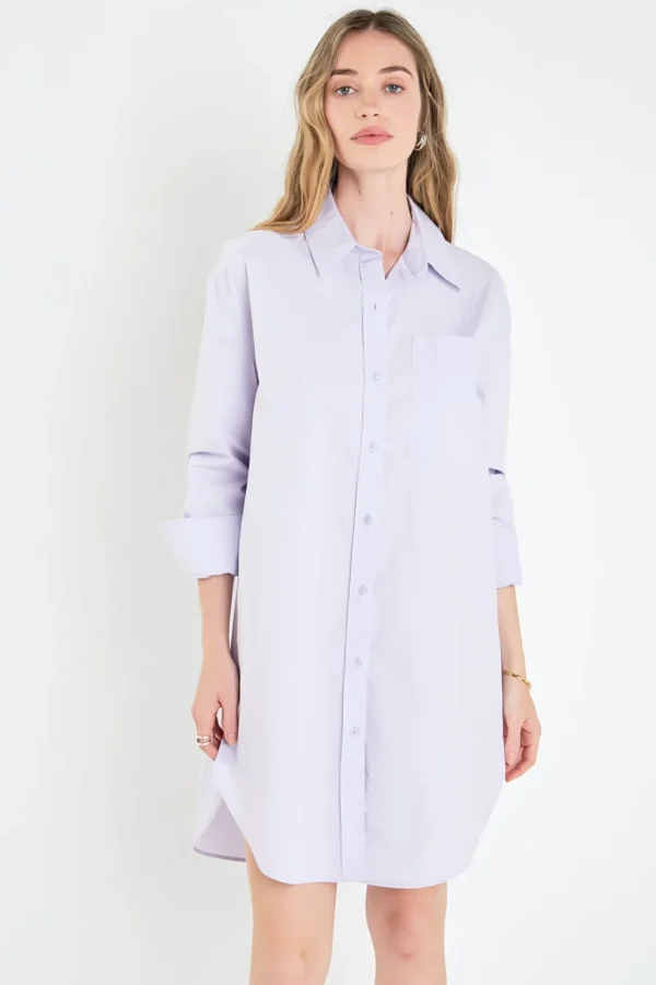 ENGLISH FACTORY Tops*- Classic Collared Dress Shirt